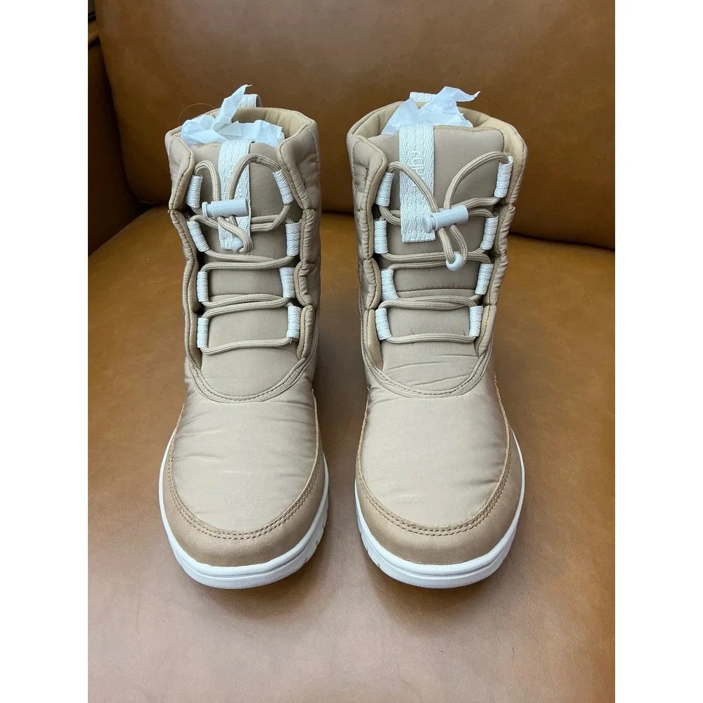 Ryka Solace Winter Boots Womens 6.5 Brown Water Repellent Quilted Puffer
